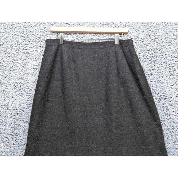 VTG Michele Wool Maxi Skirt Size 12 Lagnlook Cottage Peasant Southwest Fringe - Picture 3 of 13